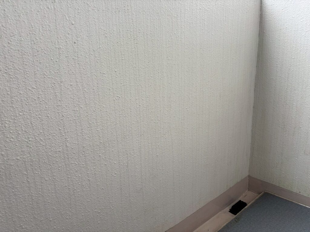 うすく染み込んだ汚れが見えますが十分キレイになり見間違えるようです